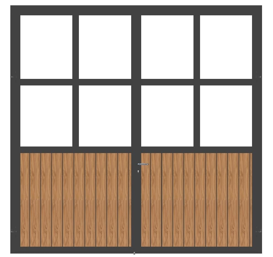 Drehtor mit Sicherheitsglas