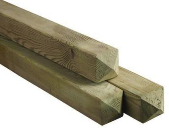 CELFIX - Wooden post 15x15x250 Diamant head, flat bottom - Celfix