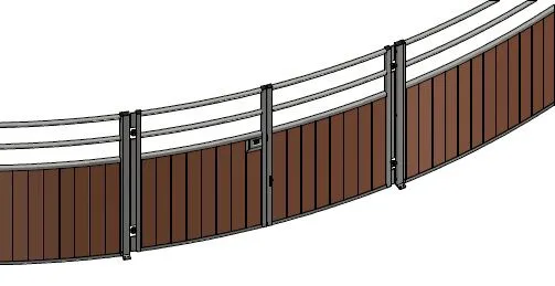 Extra Rohr auf Round fence