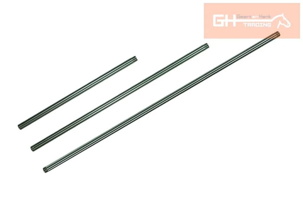 Edelstahl 1/2" Verrohrung 1250 mm von oben/unten Faden und Konsole