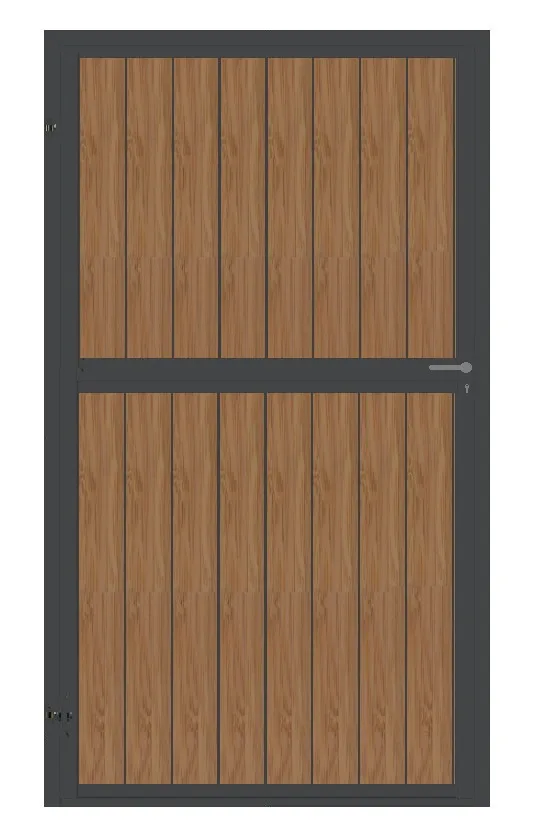 Standard 1-Teilig Komplett geschlossen mit Riegel